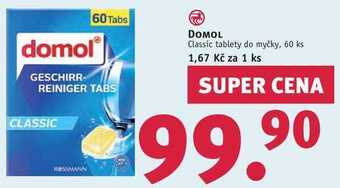 Rossmann Domol classic tablety do myčky, 60 ks nabídka