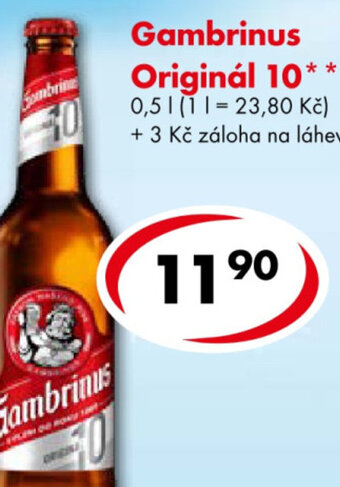 CBA Gambrinus Originál 10 nabídka