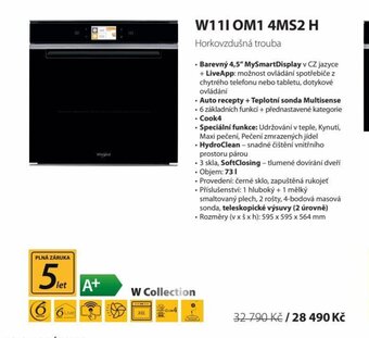 Whirlpool W111 OM1 4MS2 H nabídka