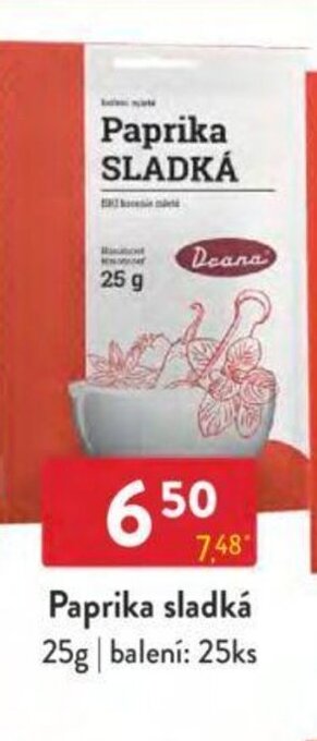 Qanto Paprika sladká 25g nabídka