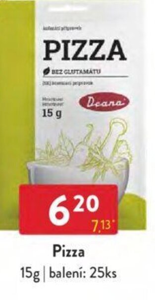 Qanto Pizza nabídka