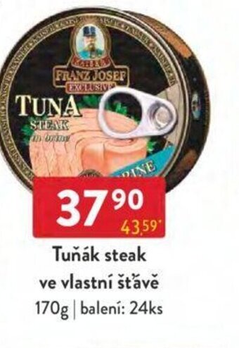 Qanto Tuňák steak ve vlastní šťávě 170g nabídka