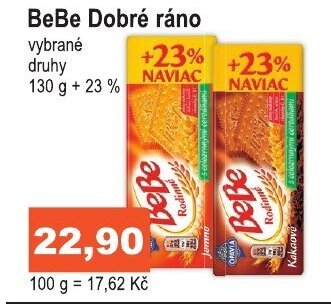 COOP DISKONT BeBe Dobré ráno nabídka