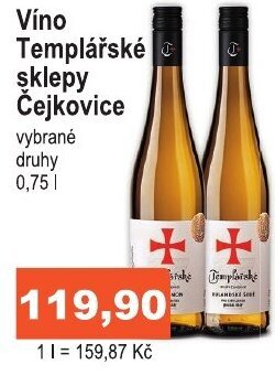 Víno Templářské sklepy Čejkovice