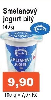 COOP DISKONT Smetanový jogurt bílý 140 g nabídka