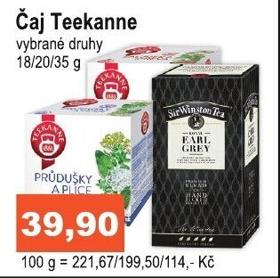COOP DISKONT Čaj Teekanne nabídka