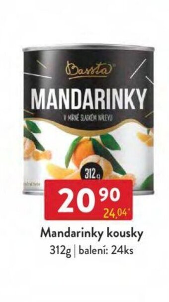 Qanto Mandarinky kousky 312g nabídka