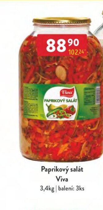 Qanto Paprikový salát Viva 3,4kg nabídka