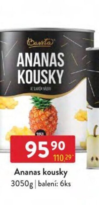 Qanto Ananas kousky 3050g nabídka
