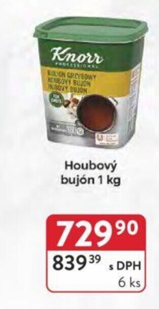 Qanto Knorr Houbový bujón 1 kg nabídka