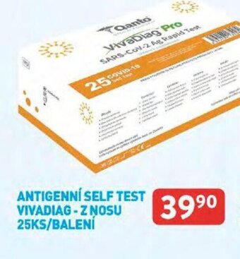 Qanto ANTIGENNÍ SELF TEST VIVADIAG-Z NOSU 25KS/BALENÍ nabídka
