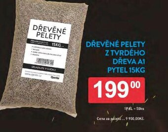 Qanto DŘEVĚNÉ PELETY Z TVRDÉHO DŘEVA A1 PYTEL 15KG nabídka