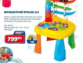 Sparkys INTERAKTIVNÍ STOLEK 5v1 nabídka