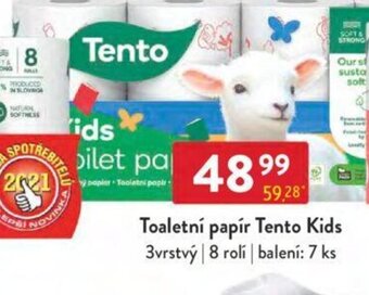 Qanto Toaletní papír Tento Kids nabídka