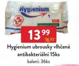 Qanto Hygienium ubrousky vlhčené antibakteriální 15ks nabídka