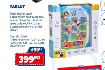 Sparkys TABLET nabídka
