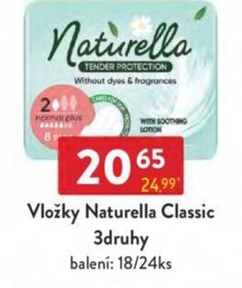 Qanto Vložky Naturella Classic 3druhy nabídka