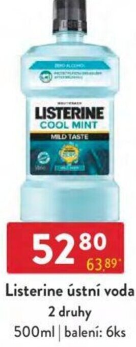Qanto Listerine ústní voda nabídka