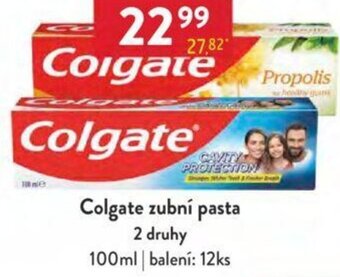 Qanto Colgate zubní pasta 2 druhy nabídka