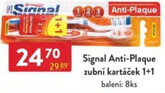 Qanto Signal Anti-Plaque zubní kartáček 1+1 nabídka