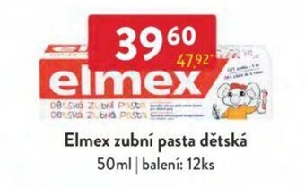 Qanto Elmex zubní pasta dětská nabídka