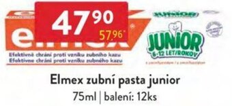 Qanto Elmex zubní pasta junior nabídka