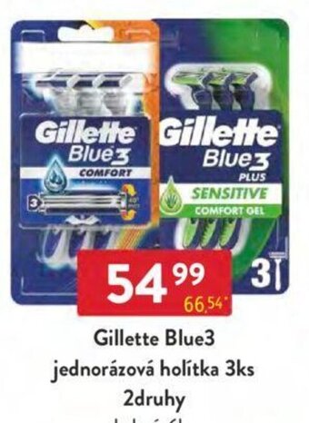 Qanto Gillette Blue3 jednorázová holítka 3ks nabídka