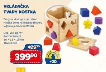 Sparkys VKLÁDAČKA TVARY KOSTKA nabídka