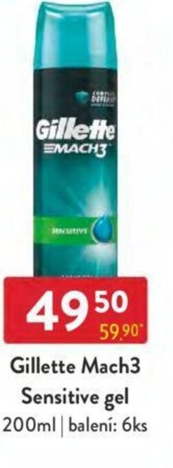 Qanto Gillette Mach3 Sensitive gel nabídka