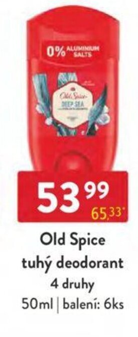 Qanto Old Spice tuhý deodorant 4 druhy nabídka