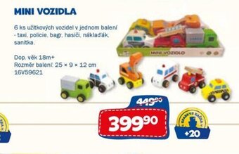 Sparkys MINI VOZIDLA nabídka