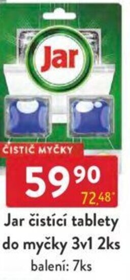 Qanto Jar čistící tablety do myčky 3v1 2ks nabídka