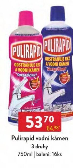 Qanto Pulirapid vodní kámen nabídka