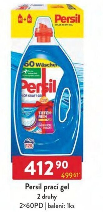 Qanto Persil prací gel 2 druhy nabídka