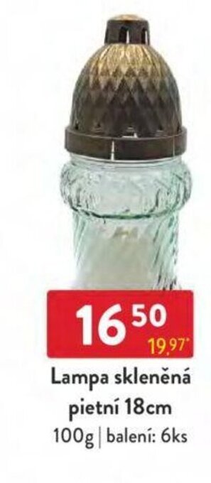 Qanto Lampa skleněná pietní 18cm nabídka