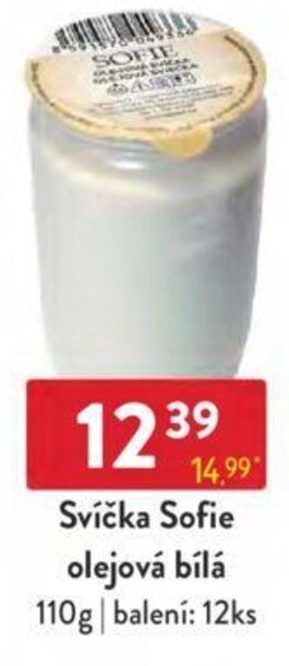 Qanto Svíčka Sofie olejová bílá nabídka