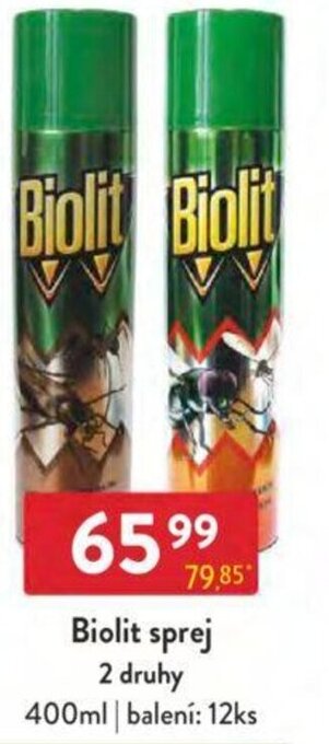 Qanto Biolit sprej 2 druhy nabídka