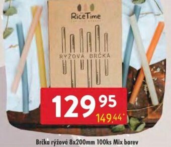 Qanto Brčka rýžová 8x200mm 100ks Mix barev nabídka