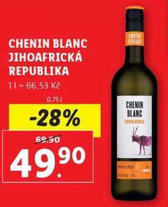 Lidl Chenin blanc jihoafrická republika, 0,75 l nabídka