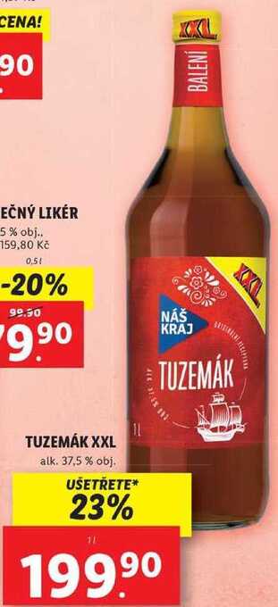 Lidl Tuzemák xxl, 1 l nabídka
