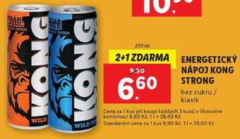 Lidl Energetický nápoj kong strong, 250 ml nabídka