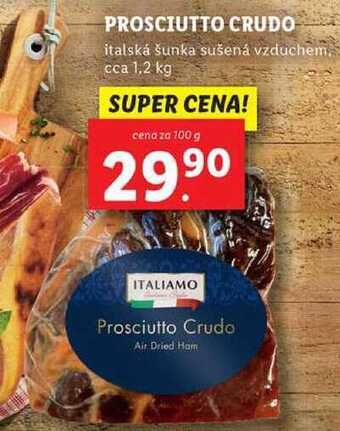 Lidl Prosciutto crudo, cena za 100 g nabídka