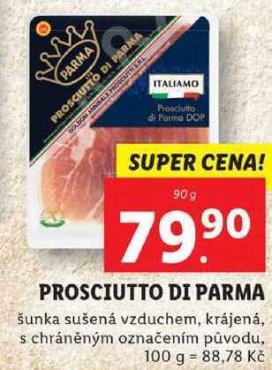 Lidl Prosciutto di parma, 90 g nabídka