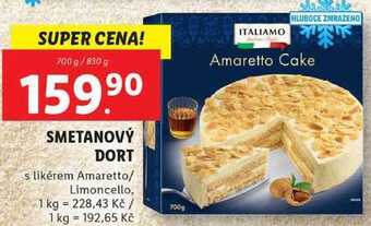 Lidl Smetanový dort, 700 g/830 g nabídka