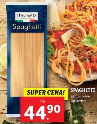 Lidl Spaghetti, 1 kg nabídka