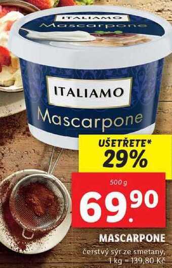 Lidl Mascarpone, 500 g nabídka
