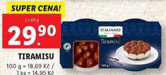 Lidl Tiramisu, 2x 80 g nabídka