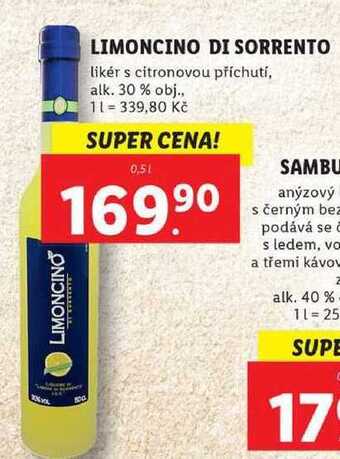 Lidl Limoncino di sorrento, 0,5 l nabídka