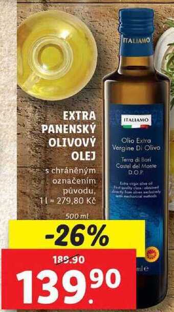 Lidl Extra panenský olivový olej, 500 ml nabídka