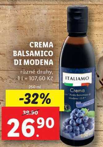 Lidl Crema balsamico di modena, 250 ml nabídka